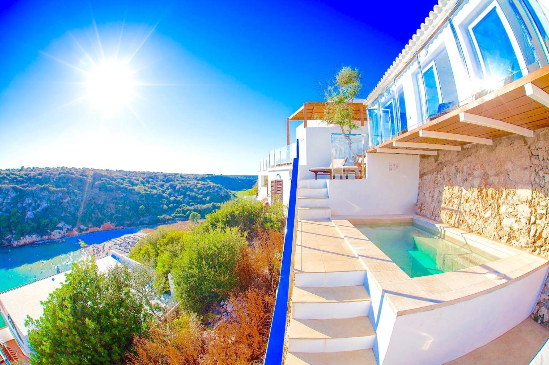 Seafront Villa Bellavista With Heated Pool By Dadovillas Cala En Porter  Экстерьер фото